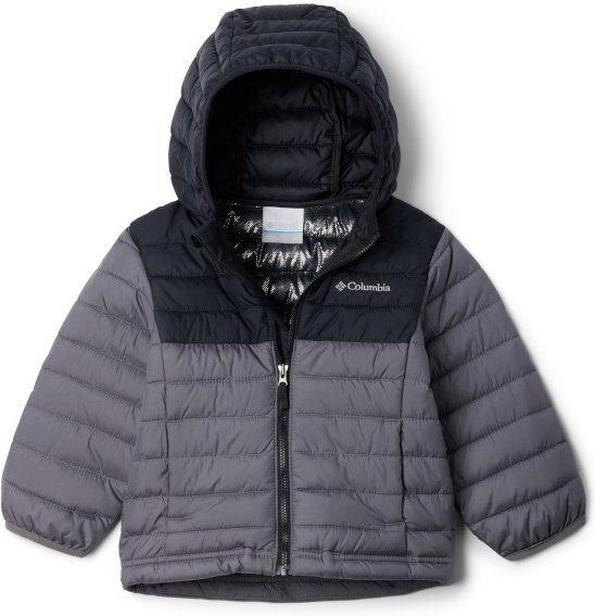 Columbia - Kid's Powder Lite II/2 Hooded Jacket - Kunstfaserjacke Gr XXS grau