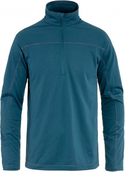 Fjällräven - Abisko Lite Fleece Half Zip - Fleecepullover Gr S blau
