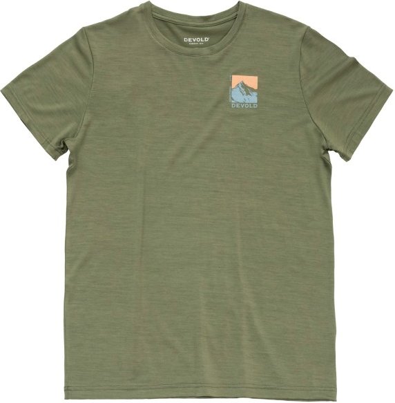 Devold - Classic Summit Tee - Merinoshirt Gr XL oliv