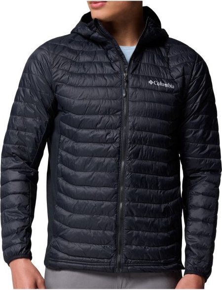 Thumbnail - Columbia - Powder Pass Hybrid Hooded Jacket - Kunstfaserjacke Gr L blau
