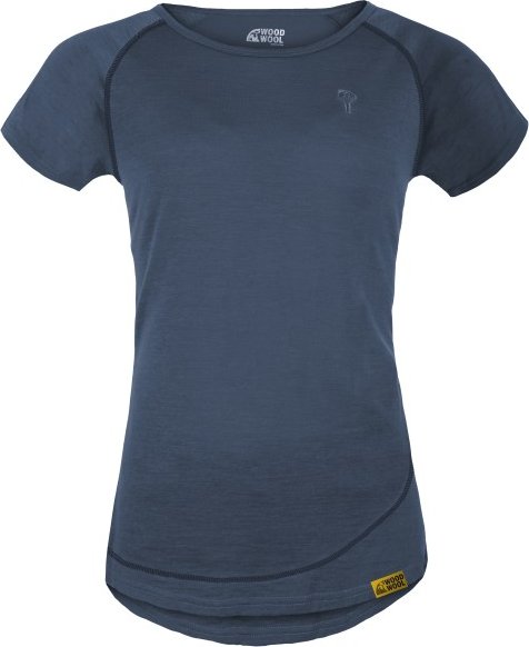 Grüezi Bag - Women's Woodwool T-Shirt Lady Burnham - Merinoshirt Gr XL blau