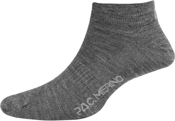 Thumbnail - P.A.C. - Merino Quarter - Multifunktionssocken Gr 39-42 grau