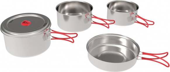 Coghlans - Edelstahlkochset 'Family' - Topf Gr One Size grau