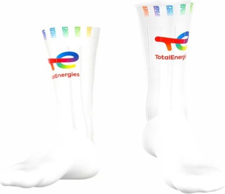 Bioracer - Totalenergies Technical Socks - Radsocken Gr 45-47 - XL weiß
