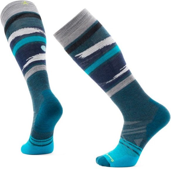 Thumbnail - Smartwool - Ski Full Cushion Midnight Ski Pattern OTC - Skisocken Gr M blau