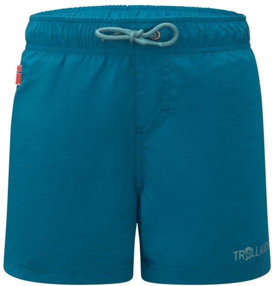 Thumbnail - Trollkids - Kid's Balestrand Shorts - Badehose Gr 110 blau