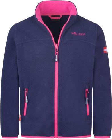 Trollkids - Girls Oppdal Jacket XT - Fleecejacke Gr 128 blau