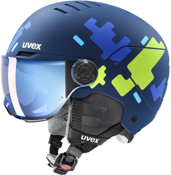 Thumbnail - Uvex - Kid's Rocket Visor - Skihelm Gr 51-55 cm blau
