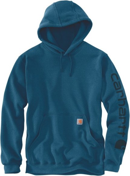 Carhartt - Sleeve Logo Hooded Sweatshirt - Hoodie Gr S blau