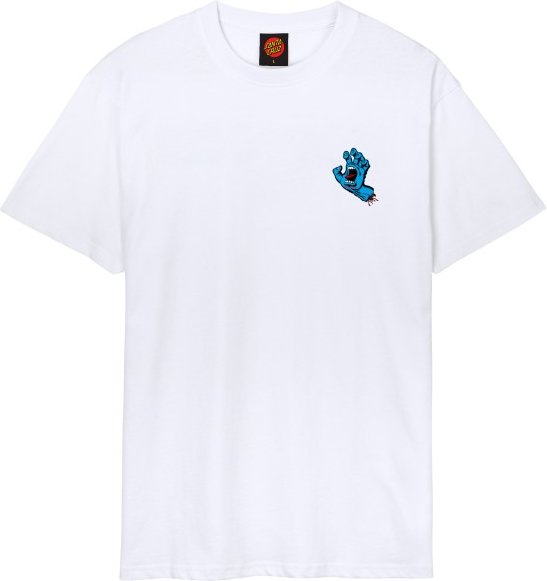 Santa Cruz - Screaming Hand Chest T-Shirt - T-Shirt Gr L weiß
