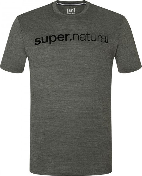 super.natural - 3D Signature Tee - Merinoshirt Gr XXL grau