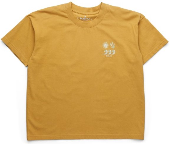 KAVU - Women's Salt Beach - T-Shirt Gr M gelb/beige