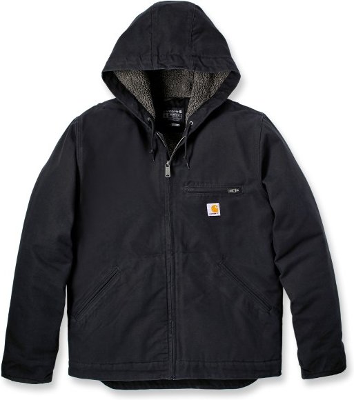 Thumbnail - Carhartt - Washed Duck Sherpa Lined Jacket - Freizeitjacke Gr XL schwarz
