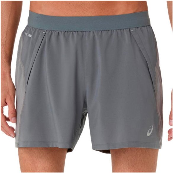 Asics - Road 5'' Short - Laufshorts Gr M grau
