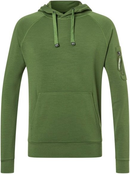 super.natural - Favourite Pocket Hoodie - Merinohoodie Gr 48/50 - M oliv