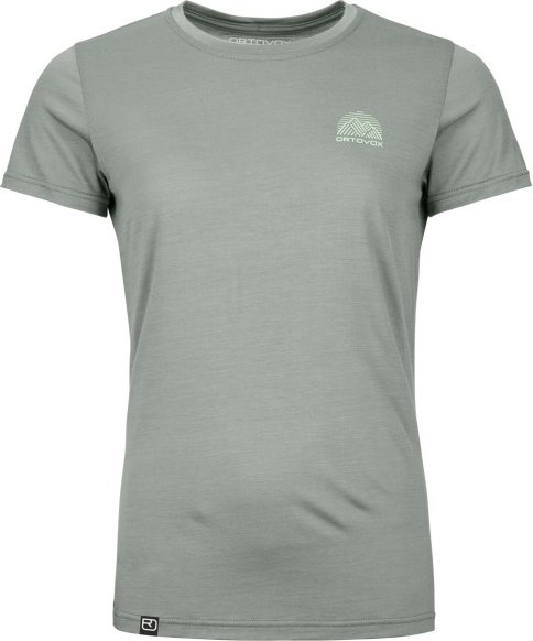 Ortovox - Women's 120 Cool Tec Mountain Stripe T-Shirt - Merinoshirt Gr XL grün