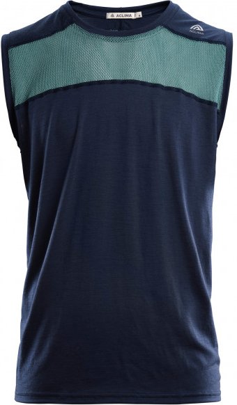 Thumbnail - Aclima - Lightwool Sports Singlet - Merinoshirt Gr S blau