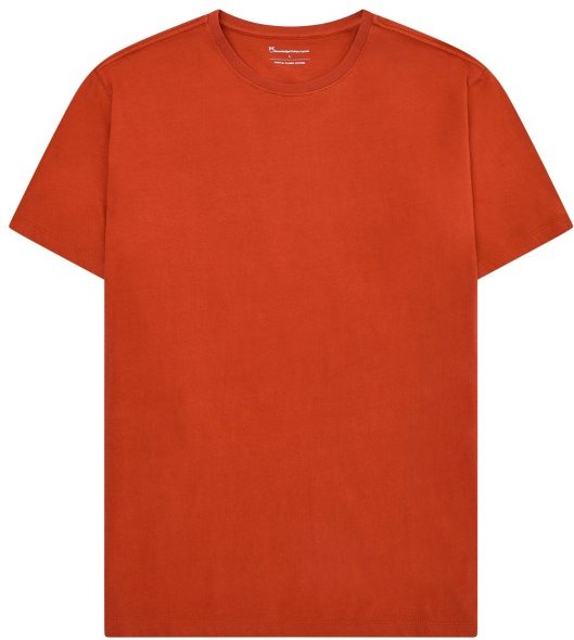 KnowledgeCotton Apparel - Agnar Basic T-Shirt - T-Shirt Gr M rot