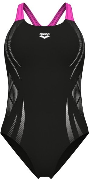 Arena - Women's Poseidonia Swimsuit Swim Pro Back - Badeanzug Gr 36 schwarz