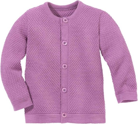 disana - Wabenstrick Jacke - Merinojacke Gr 86/92 rosa/lila