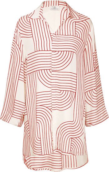 Watercult - Women's Line Set Beach Shirt Long - Bluse Gr L rosa