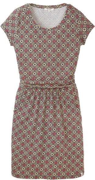Thumbnail - Tranquillo - Women's Tailliertes Minikleid aus Jersey - Kleid Gr S braun
