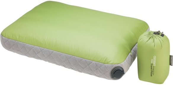 Cocoon - Air-Core Pillow Ultralight - Kissen Gr 28 x 38 cm wasabi /grau