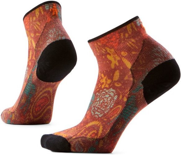 Smartwool - Women's Bike Zero Cushion Paisley Ankle - Radsocken Gr 38-41 bunt