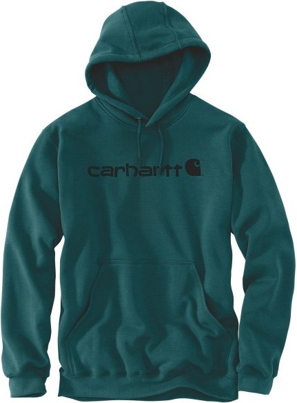 Carhartt - Signature Logo Sweatshirt Cotton - Hoodie Gr XS blau