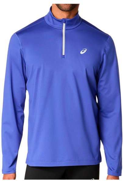 Thumbnail - Asics - Core L/S 1/2 Zip Winter Top - Laufshirt Gr L blau