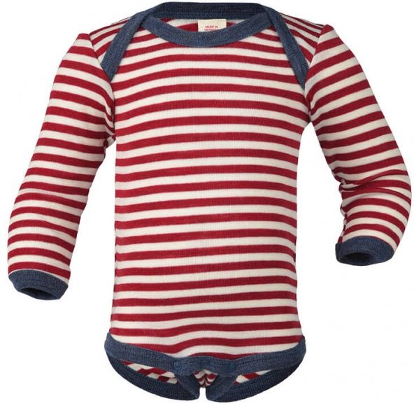 Engel - Baby Body L/S Merinowolle - Merinounterwäsche Gr 86/92 bunt