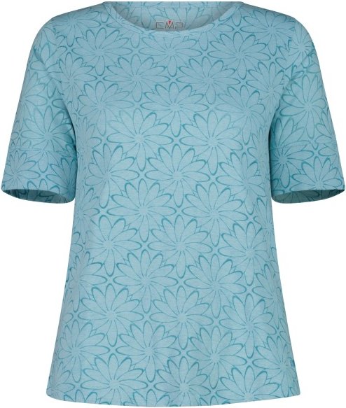 CMP - Women's S/S T-Shirt Floral - Funktionsshirt Gr 42 türkis