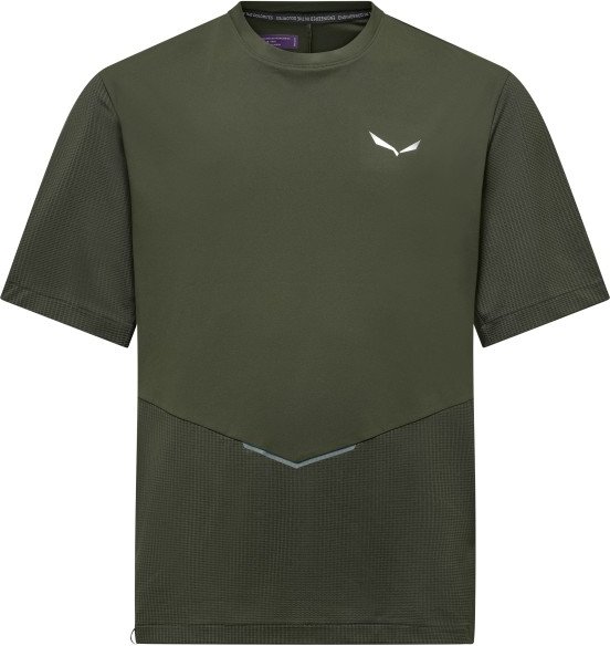 Salewa - Pedroc Dry Hyb T-Shirt - Funktionsshirt Gr 46 oliv