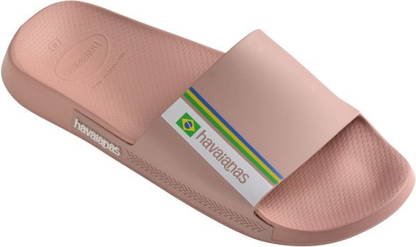 Havaianas - Slide Brasil - Sandalen Gr 37/38 braun/rosa