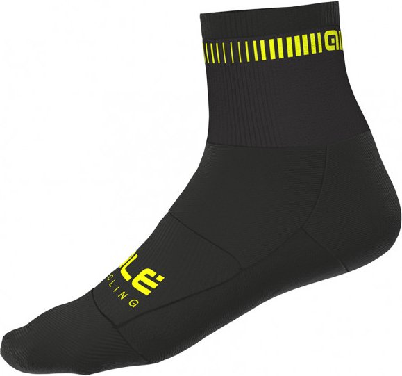 Alé - Logo Q-Skin Socks - Radsocken Gr 44-47 - L schwarz