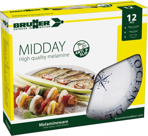 Brunner - Midday - Geschirr-Set Gr 12 Pieces weiß