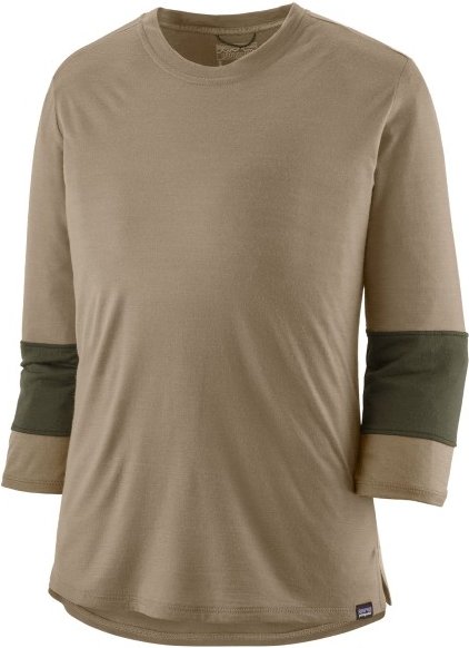Patagonia - Women's Merino 3/4 Sleeve Bike Jersey - Merinoshirt Gr XL beige