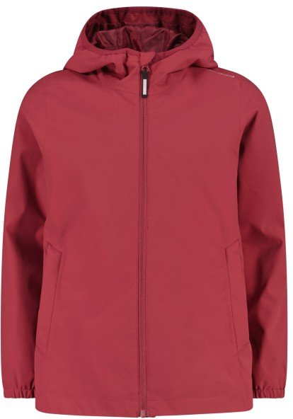CMP - Girl's Jacket with Fix Hood - Regenjacke Gr 128 rot