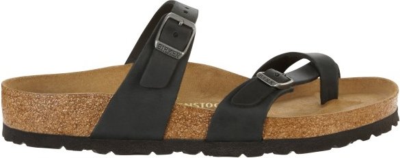 Birkenstock - Mayari Oiled Leather - Sandalen Gr 39 - Regular braun/schwarz