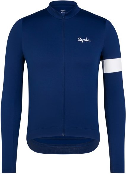 Rapha - Core Thermal Long Sleeve Jersey - Radtrikot Gr L blau