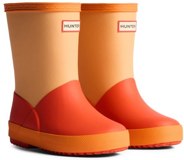 Hunter Boots - Kid's First Colour Block Insulated Boot - Gummistiefel Gr 24 rot/orange