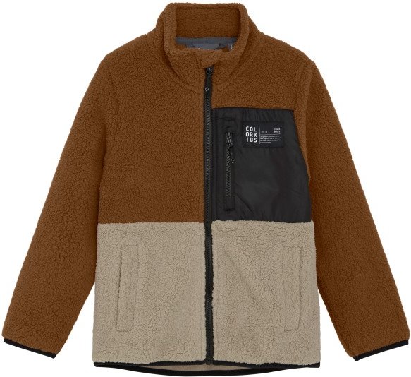 Color Kids - Kid's Fleece Jacket with Pocket - Fleecejacke Gr 92 braun