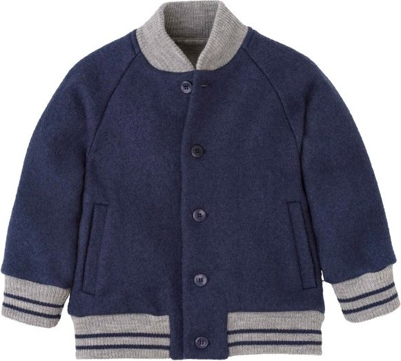 disana - Kid's College-Jacke - Wolljacke Gr 122/128 blau