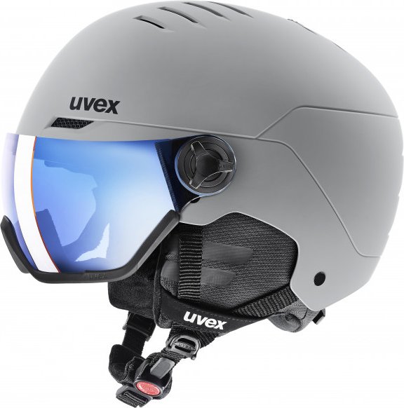 Uvex - Wanted Visor - Skihelm Gr 58-62 cm grau