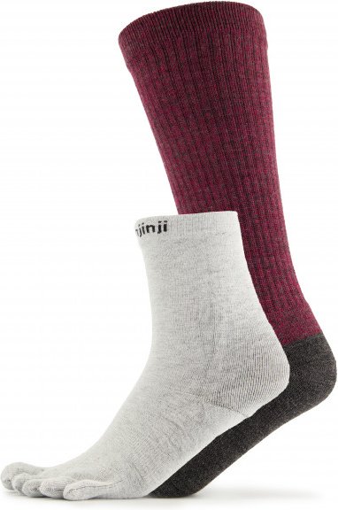 Injinji - Women's Liner/Hiker Crew Coolmax/Nuwool - Wandersocken Gr 35-40 grau