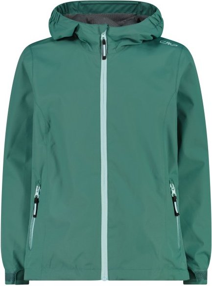 CMP - Girl's Jacket Fix Hood Printed - Regenjacke Gr 140 türkis