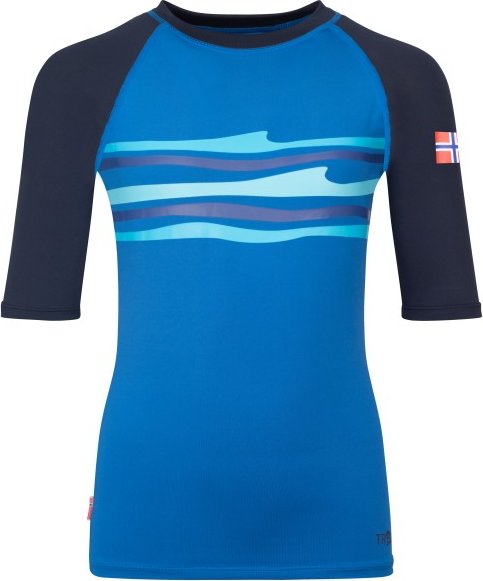 Trollkids - Kid's Haukland T - Lycra Gr 92 blau
