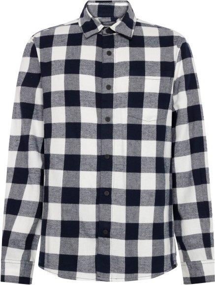 KnowledgeCotton Apparel - Regular Fit Checkered Flannel - Hemd Gr M grau