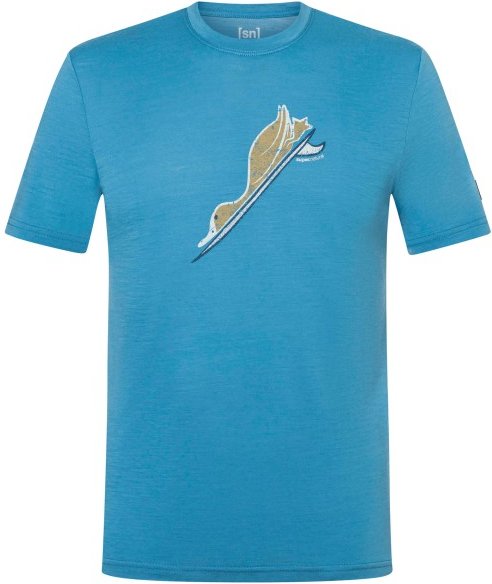 super.natural - Duck Dive Tee - Merinoshirt Gr XXL blau