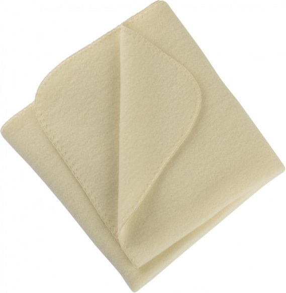 Engel - Baby-Decke mit Muschelkante - Decke Gr 80 x 100 cm beige